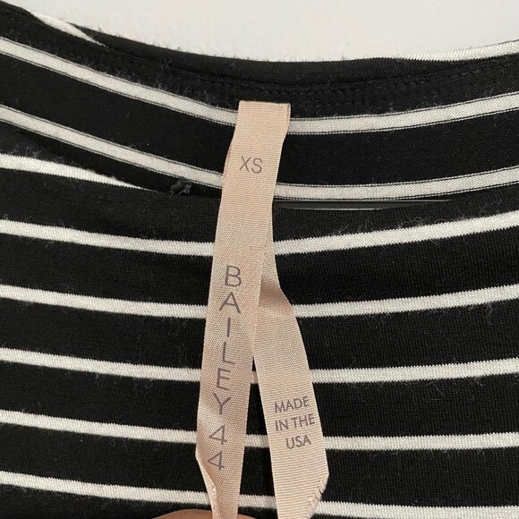 Bailey 44 Black and White Striped Long Sleeve Dress Size XS - Picture 4 of 8